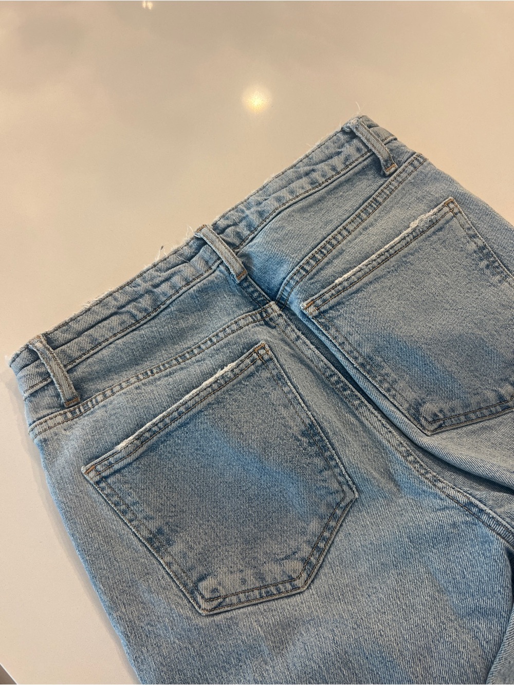 Zara Light Blue Straight Jeans - Picture 3 of 3